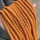 彩荷小金刚菩提子手串108颗梅花桩男士盘龙纹佛珠 红皮五瓣 9mm