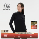 KOLON SPORT/可隆凉感T恤 女子户外运动登山徒步凉感防晒修身T恤- LKZT4AN108-BK 黑色 XL 175/96A