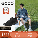 爱步（ECCO）运动鞋男 网面透气轻盈户外休闲跑步鞋 驱动系列820264 黑色42