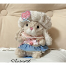 弗玛利yummy兔衣服 Jellycat玩偶衣服bunny兔little系列可爱衣服娃衣 粉蓝铃铛套装【帽子衬衫背带裙】 没有兔子 只有衣服