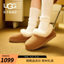 UGG2023冬季女士便鞋茸茸毛圈口平底毛单鞋乐福鞋1119002-2 CHE | 栗色 38