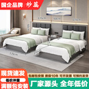 妙蕊酒店家具标间宾馆床定制旅馆宿舍专用床架1.8m出租房单双人床 1.35米标间全套（含床垫）