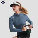 迪桑特 WOMEN’S TRAINING  女士 半拉链 连帽卫衣 DB-DARK BLUE M (165/84A)
