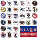 琉滋NBA徽章金属套装NBA队徽队标胸章徽章 篮球迷纪念品周边手工饰品 44mm磁吸款全套