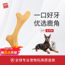 贵为（GiGwi）狗玩具磨牙棒狗狗磨牙玩具中大型犬狗狗玩具用品木塑鹿角M