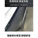 江铃福顺专用后踏板不锈钢脚踏板改装件新世代尾门上车踏板保险杠 加厚铁制磨砂黑后踏板 承重400公 单支装 x 不带灯