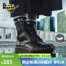 马丁（DR.MARTENS）Zavala西部靴男女款春季舒适轻量黑色工装风马丁靴城市轻户外 黑色 42