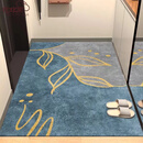 花非画轻奢大客厅地毯茶几垫卧室大面积铺垫玄关走廊大门口 轻奢-11 100*120厘米