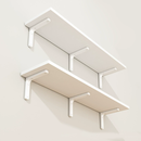 安尔雅墙面搁架 墙上置物架宿舍木板挂墙书架隔板置物架100*30