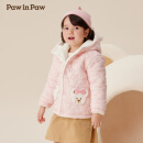 PawinPaw【双面穿】卡通小熊童装秋冬男女宝保暖可爱棉服 Pink粉红色/25 110 cm