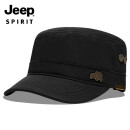 吉普（JEEP）帽子男士棒球帽夏季百搭鸭舌帽常规帽檐平顶太阳帽青中老遮阳帽