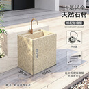 简石大理石户外拖把池庭院家用阳台拖布池室外洗拖把盆落地一体拖把池 卡基诺金58*38*60cm标配