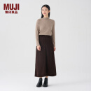 无印良品（MUJI）女式 灯芯绒 A字裙 半身裙 BE09CC3A 深棕色 M(160/66A)