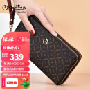 金利来女士手包2023夏新款时尚潮流印花双拉链女包多功能双层高档手拿包 款式一【双拉链女包】