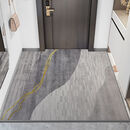 山穗进门地垫入户门地毯门垫家用门口脚垫轻奢可定制裁剪玄关吸水防滑 银河 120*120cm第6代加厚比利时绒