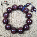 沐恩海南黄花梨手串高油高密老料紫油梨 沉水紫油梨20mm*12颗