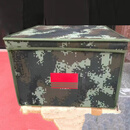 可开盖内务加厚新款迷彩收纳箱宿舍整理箱牛津布硬边个人物品物资 伍色（有棋有字） 35*35*25cm