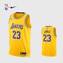 耐克NBA官方-湖人詹姆斯球衣男篮球服速干23号运动背心DN2009-733 黄色 L