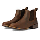 ariat 男式 Booker 超圆头西部靴 做旧棕色 12