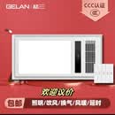 GELAN浴室风暖机浴霸GELAN多功能风暖电器取暖器卫生间灯集成吊顶白 白色 300*600*80mm