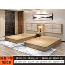 爱美穗酒店床宾馆家具单间标间套房公寓床头柜电视柜床全套定制 1.5米床箱