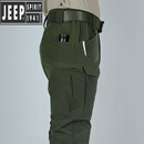 吉普吉普（JEEP）执政官X7战术裤男弹力春秋速干冲锋裤防风防水迷彩工 X7春秋军绿色 L