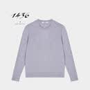 1436超精纺100+系列丝绒精纺圆领休闲女士套衫88785 桦木灰 175/96A/XXL