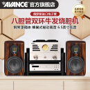 AVANCE丹麦皇冠 E100发烧胆机组合音响高保真HIFI套装电子管功放机二分频书架音箱桌面客厅 品牌官方店铺 E100配ADV180胆机碟机