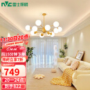 雷士（NVC）吊灯魔豆分子灯客厅北欧灯具灯饰创意现代轻奢12头吊灯