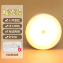 大九卫 人体感应灯智能小夜灯LED光控充电家用衣柜过道走廊免布线床头灯 暖光 充电感应款
