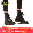 马丁（DR.MARTENS）1460 W英伦秋季经典款通勤光面皮黑色马丁靴 黑色 37 建议拍大一码