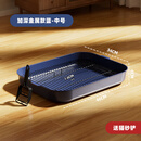 狗厕所小型犬狗狗专用尿盆冲水大型犬大小便神器泰迪尿尿砂盆便盆 加深款沙漠绿洲狗厕所-金属款中