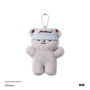 PSO Brand可爱小熊魔术贴站立玩偶设计师潮牌配饰 灰蓝色 GreyBlue 均码