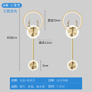 现代简约壁灯卧室床头灯走廊墙壁灯轻奢极简客厅沙发背景墙壁灯 金色B-2款三色光36W(一对)