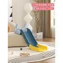 迈奇儿童室内滑滑梯宝宝床上滑梯大沙发小孩玩具床沿小型简易滑梯 小汽车蓝总长160cm全高护栏