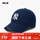 MLB帽子男女情侣棒球帽大标软顶鸭舌帽四季运动帽3ACP6601N-50NYS-F