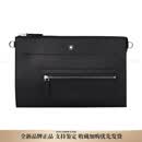 万宝龙（MONTBLANC）大班系列 纯色Logo拉链开合  手腕包手拿包 男款礼物 鎹礼套装(基础装+原盒+原装手提