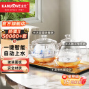 金灶（KAMJOVE） 涌泉式底部全自动上水电热水壶 玻璃烧水壶茶具套装电茶壶茶具H9 香槟金【20x37cm】 1个