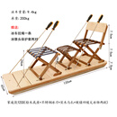 吾童【儿童成人亲子滑冰车】儿童成人亲子划冰车 实木冰爬犁 老式冰车 家庭款1233