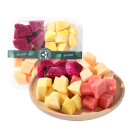 【鲜切四拼】西瓜+西州蜜瓜+红心火龙果+凤梨 原切750g