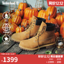 添柏岚（Timberland）踢不烂男鞋大黄靴马丁靴户外防水皮革|10061 10061W/宽版/小麦色 42