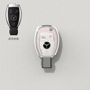 塔克尔适用于奔驰A200L钥匙套挂件A级C级包C260L扣E300L壳GLC300/GLE/GL 单钥匙壳A款茱萸粉
