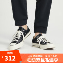 匡威（Converse）【滔搏运动】匡威男鞋女鞋低帮帆布鞋复古系带硫化鞋情侣款黑色 162058C 42.5