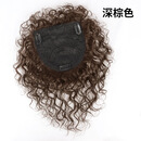 唐妮遮白发羊毛卷假发片女头顶中老年妈妈发增加头顶发量卷发 洋气羊毛小卷【13*14发尾加长款】深棕色
