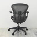 美国品牌 二代aeron 二手人体工学椅家用电脑椅电竞护腰靠背椅 老板办公椅 99成新 碳灰色（中号+尼龙脚）