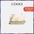 COOGI包包女款轻奢品牌女士单肩包女斜挎包女情人节生日礼物送女友老婆 抹茶绿