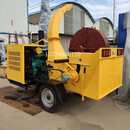 大型移动园林绿化树枝粉碎机 小型果园电动柴油碎枝机 木材粉碎机 32马力柴油移动树枝粉碎机