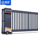 启功铝合金电动段滑门企业学校工厂平移门分段无轨直线大门QG-D26M