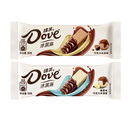 德芙（Dove）冰淇淋新款脆皮香草巧克力牛奶味网红草莓冰激凌冷饮棒冰雪糕 香草味5支+巧克力5支(500g)