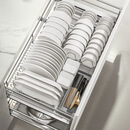 悍高（HIGOLD）铂金2.0系列拉篮三边篮时尚碳钢纳米线式拉篮地柜碗篮橱柜收纳 700柜【碗篮+平篮】-双层